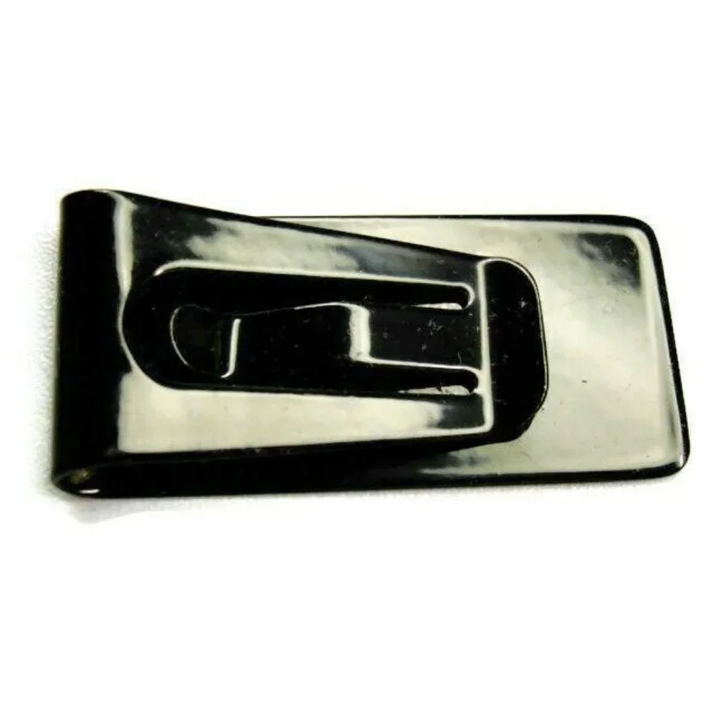 Money Clip Classic Black Wallet Cash ID Credit Card Holder